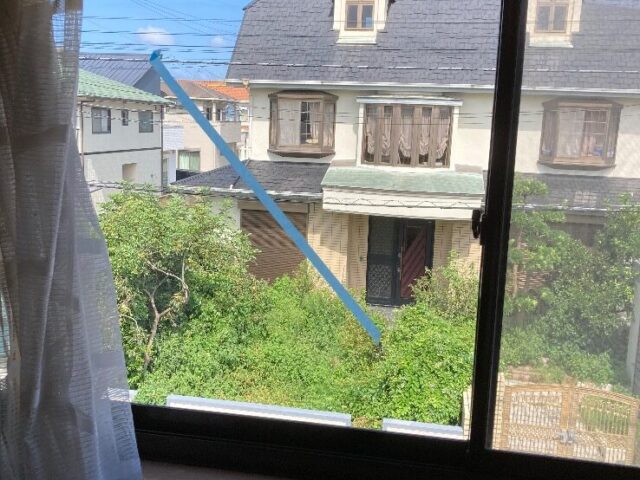 腰高窓の透明ガラス交換｜福岡市西区の施工写真