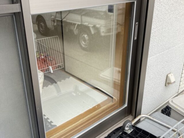 1階掃き出し窓の透明3＋A12＋透明3交換｜大大阪府堺市の施工写真